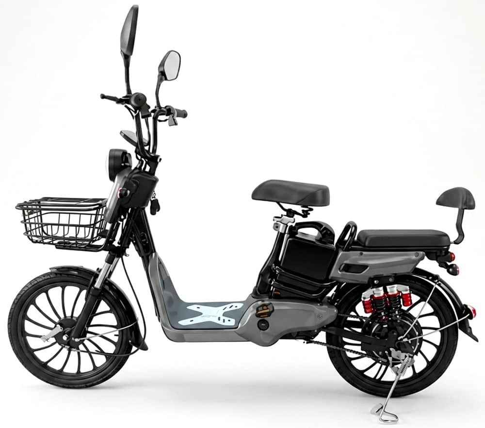 Электроскутер Forte UNO Grey (+Аккумулятор 12V15A/12А 4 шт.)